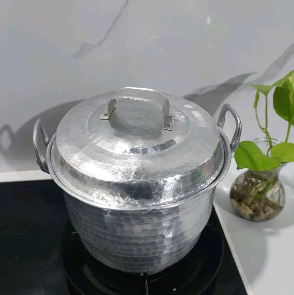 dandang 1 kg (SATU KG) 24 cm kukus alumunium tempa tebal anti karat anti lengket Alat Dapur Kitchenware