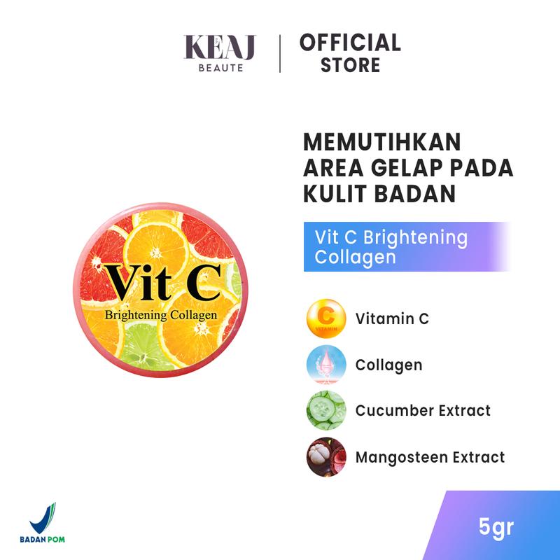 KEAJ BEAUTE VIT C WHITENING COLLAGEN PEMUTIH KETIAK & SELANGKANGAN PANTAT ORIGINAL - Tubuh, Lotion 0