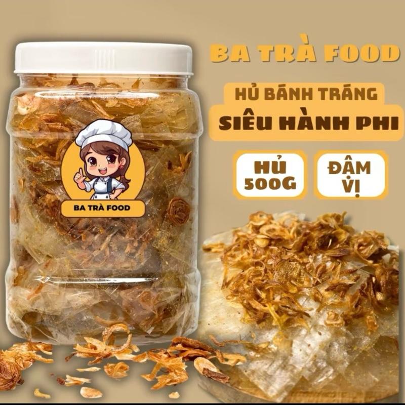 Bánh Tráng Muối Nhuyễn Hành Phi  ( ăn chay được) - Ba Trà Foods Ăn Vặt banh