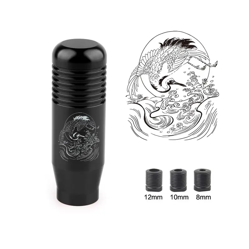 Núm Chuyển Số Đầu Bánh Răng Phong Cách Nhật Bản JDM 8.5 CM, Thanh Truyền Động Thủ Công, Xe Đua Thông Dụng, Tay Cầm Hợp Kim Nhôm, Cần Số Mở Rộng, Phụ Kiện Xe Hơi 0