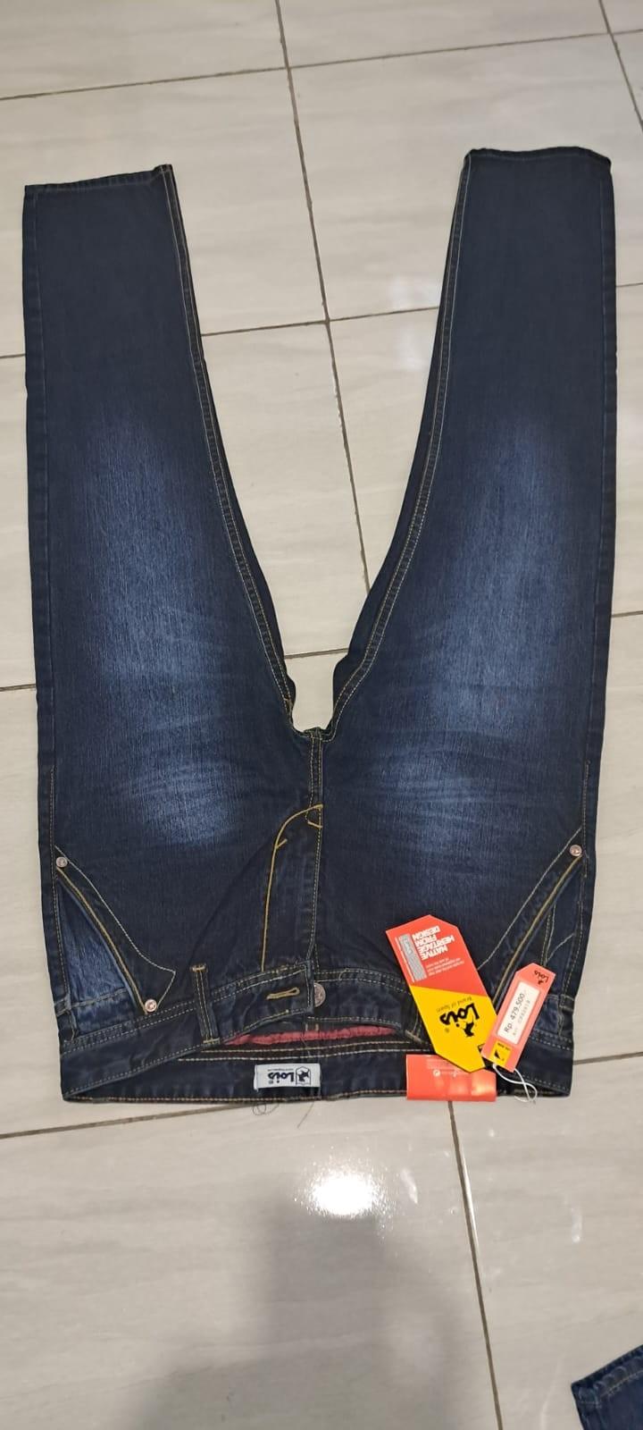 Product Introduction of TERBRU CELANA LOIS PREMIUM, HANYA 2 WARNA ORIGINAL Jeans Biru Nyaman Denim Panjang Cowok Keren Pria Tebal Standar Hitam Distro 10