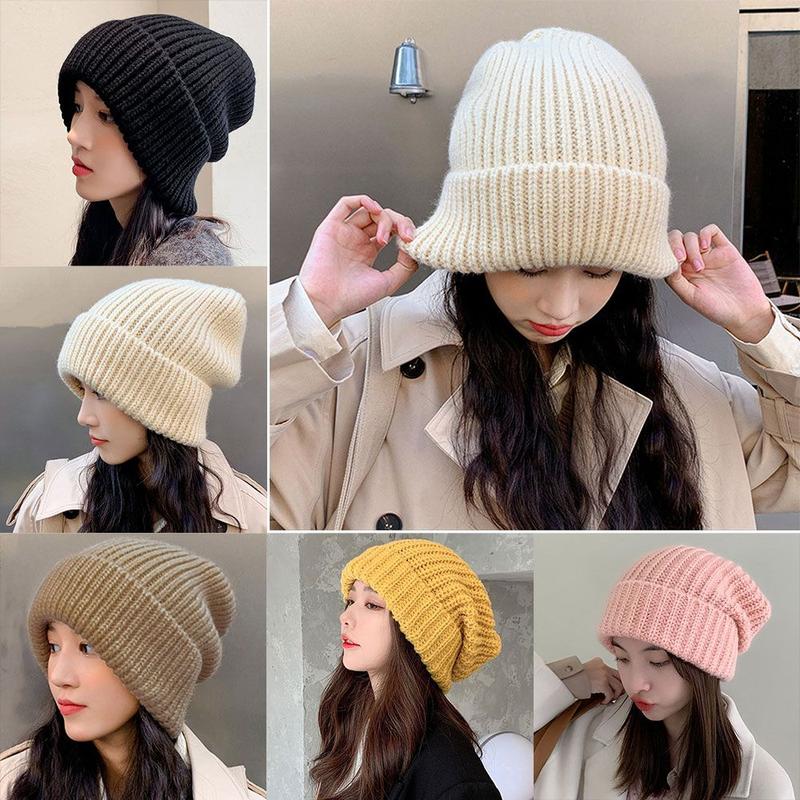 High Quality Woman/Men Ladies Casual Cap Knitted Beanies Warmer Bonnet Winter Autumn Hats Female Beanie Caps 1