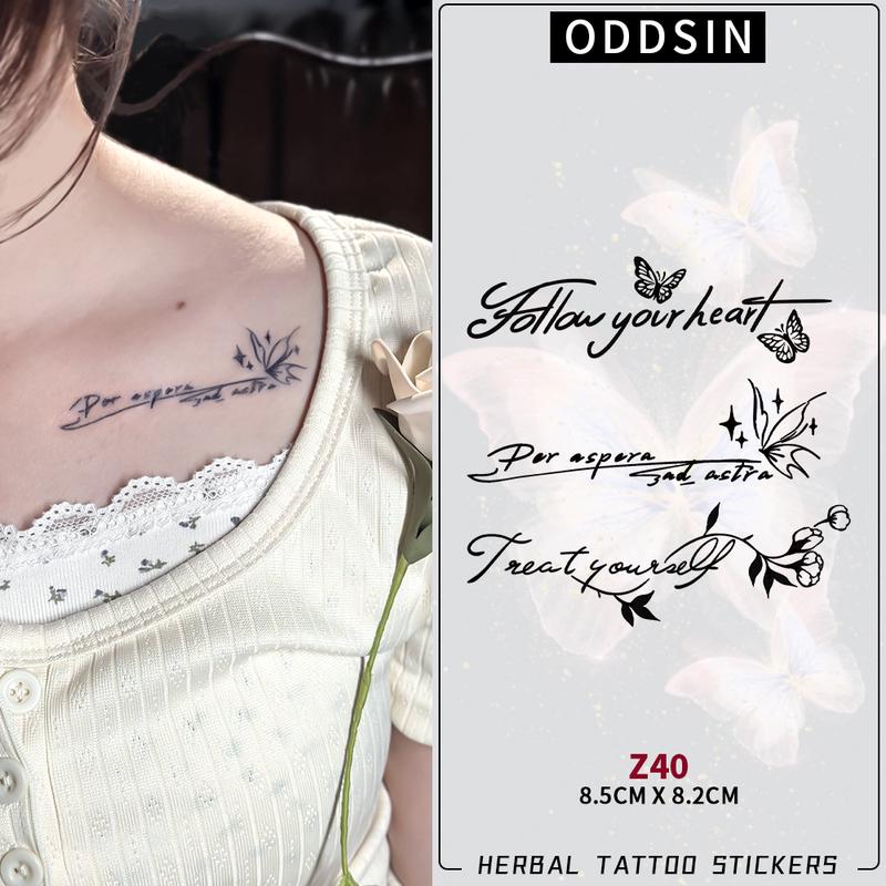  Hình Xăm Dán Tạm Thời Không Thấm Nước Lâu Trôi Dành Cho Cổ Tay Thiết Kế Tiếng Anh Thời Lượng 7-15 Ngày Trải Nghiệm Hình Xăm! 