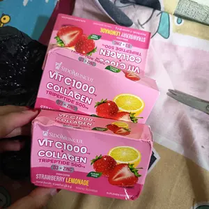 C+Collagen 3 Box Isi 18 Sachet - Minuman Collagen Tripeptide 500mg + Vit C 1000mg untuk Kesehatan Kulit dan Imunitas