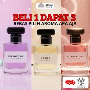 Beli 1 dapat 3 parfum LEVEL UP scandalous,blck opium, bubble gum.wangi mewah tahan lama.bisa bayar di tempat/COD