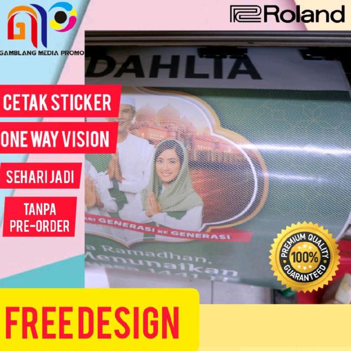 Gambar Cetak Stiker | Sticker One Way dari GamblangMediaPromo Kota Administrasi Jakarta Selatan Tokopedia