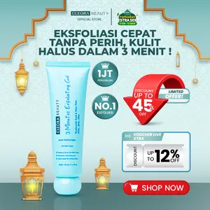 [HOT SALE] Cleora 3 Minutes Exfoliating Peeling Gel Face Scrub Facewash Peel Skincare with AHA BHA PHA membantu mengangkat sel kulit mati sisa kotoran Wajah Kosmetik Exfoliasi kandungan Extract Hyaluronic Acid Niacinamide Vitamin Glycolic Mencerahkan Muka