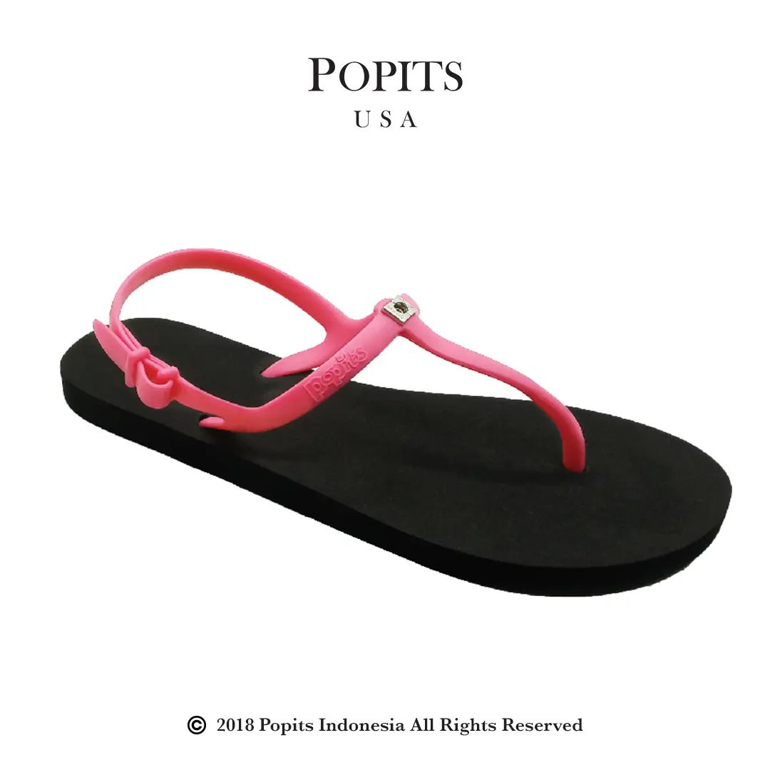 POPITS-Slingback Flat Two Tones-Original-Sandal Wanita