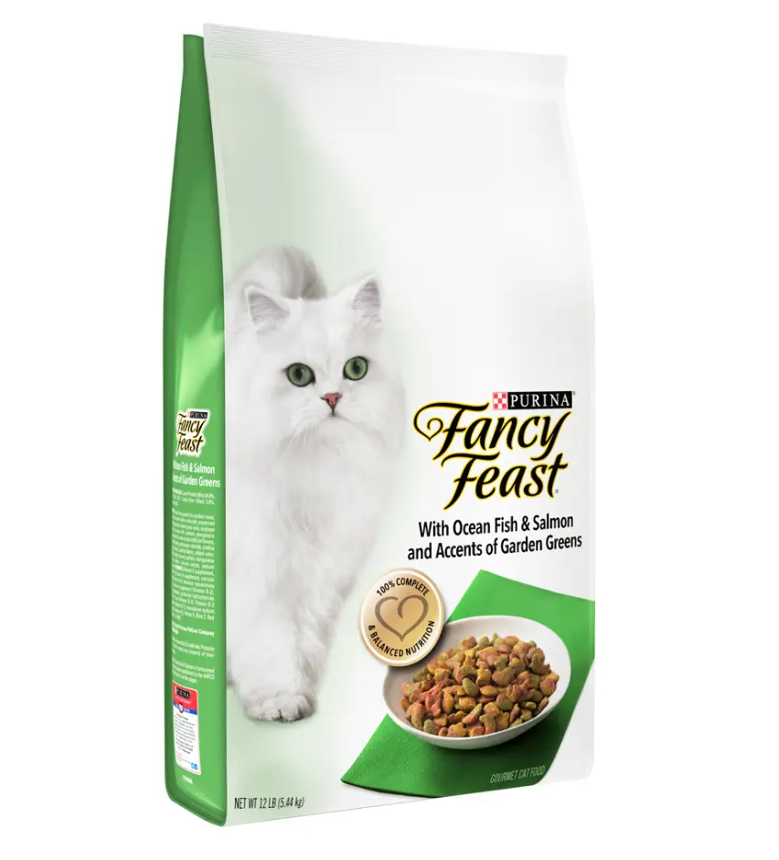 (2 Packs) Fancy Feast Oceanfish & Salmon Cat Dry Food 1.36kg