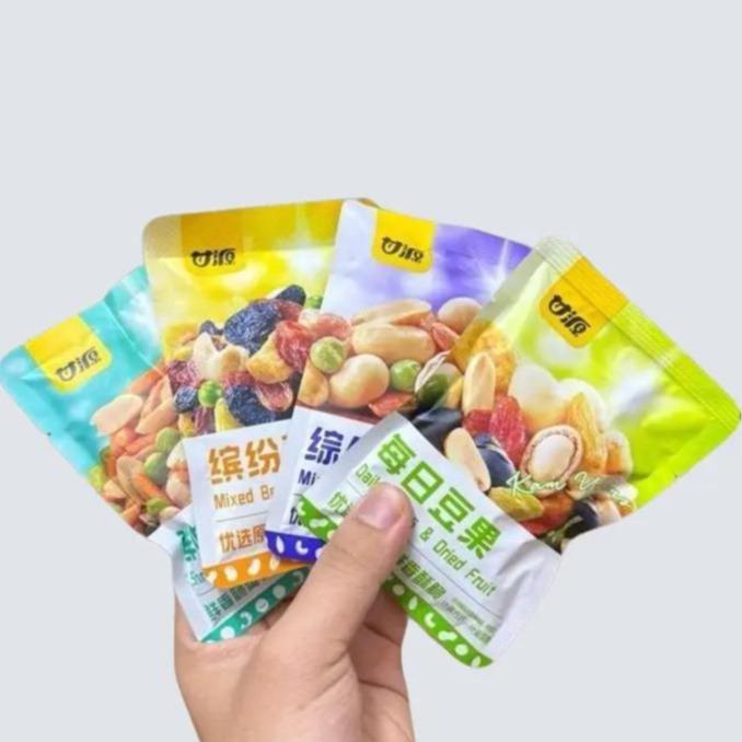 Gói Hạt Mix Dinh Dưỡng GANYUAN 30g(1kg 32-35 gói)  Mix Trái Cây Và Các Loại Hạt Ngũ Cốc Sấy Giòn  Nội Địa. Food Ăn Vặt Snack Cay Nuts Thức Ăn hạt  ngũ