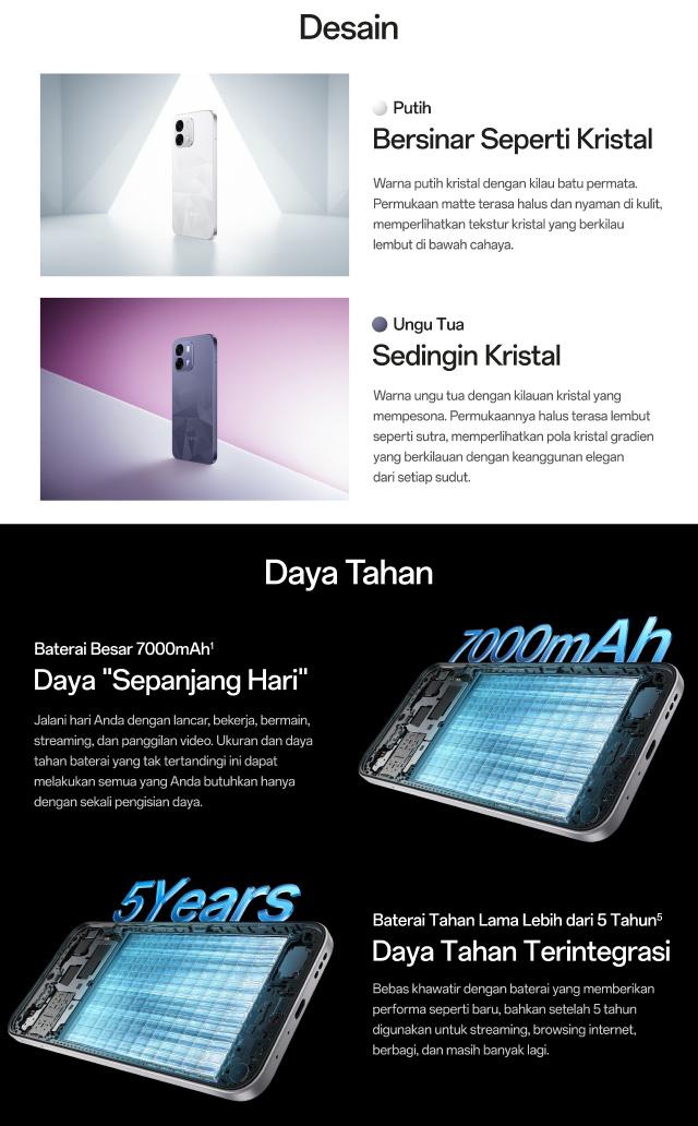 [BARU] OPPO A6t Pro 5G Online Exclusive 8GB/256GB [Dimensity 6300 5G, 7000mAh Large Battery 80W SUPERVOOC, IP69 Water & Dust Resistance]