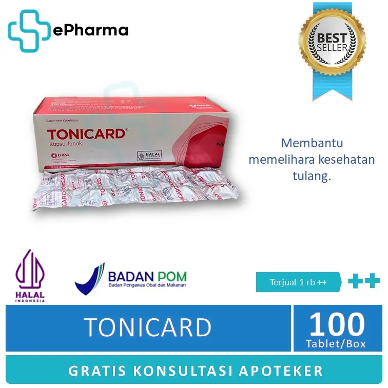 Tonicard Tablet  | Suplemen Otak , Vitamin Otak Apotik 0