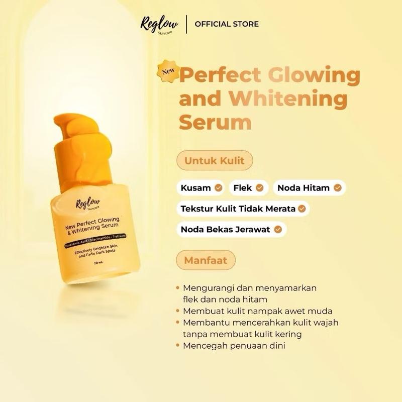 Reglow Perfect Glowing Lengkap Reglow Facial Wash Day Cream Night Cream Serum Toner Reglow By Dr Shindy Original 3