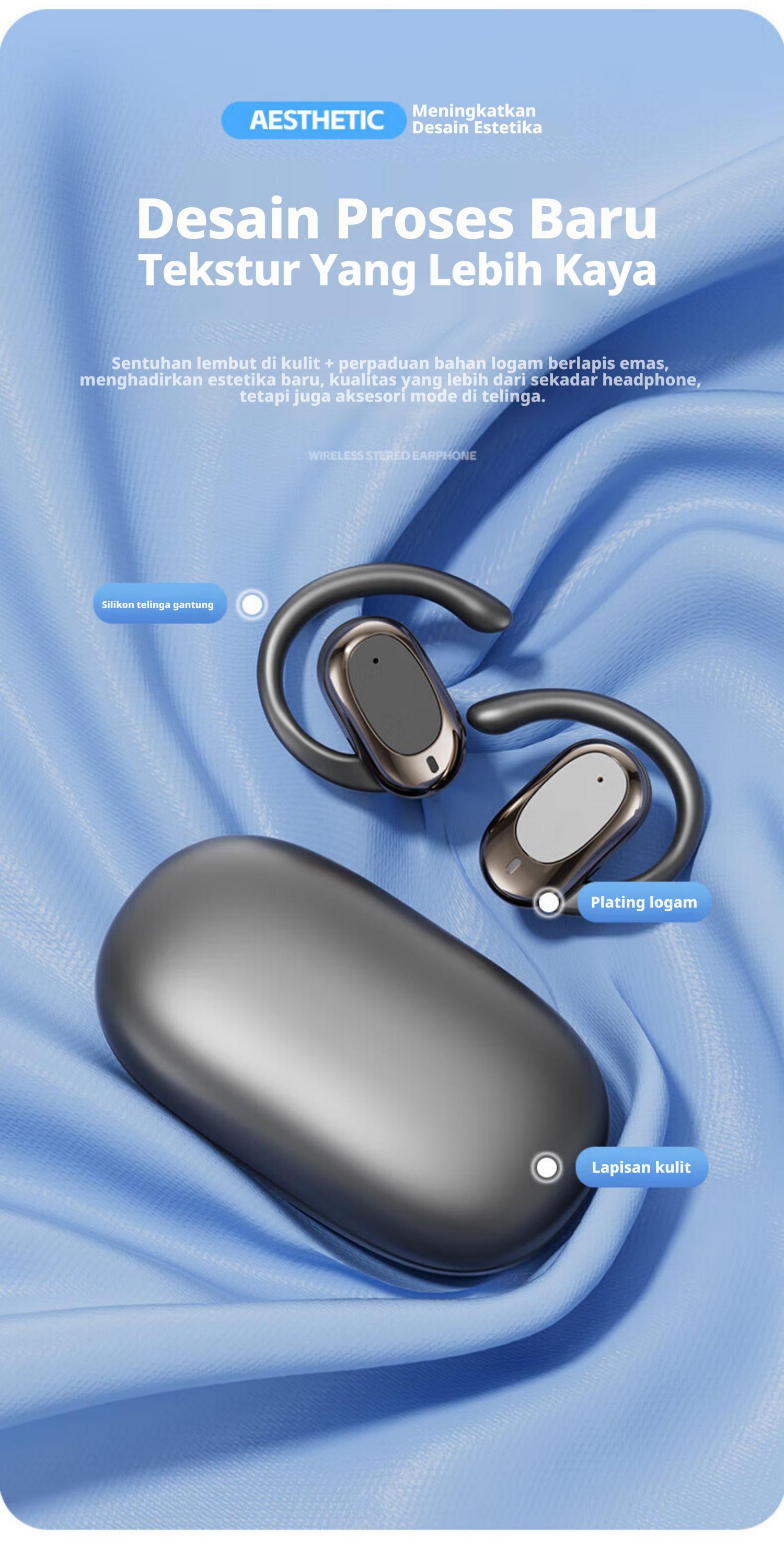 [COD] Yincoree [B06] Headset Bluetooth Anti Telinga Sakit - IENC Peredam Bising Super Tahan Lama earphone TWS