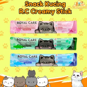 Holycatlabs Royal Care Snack Creamy Treats 15gr - Cemilan Sehat Untuk Anabul 15gr