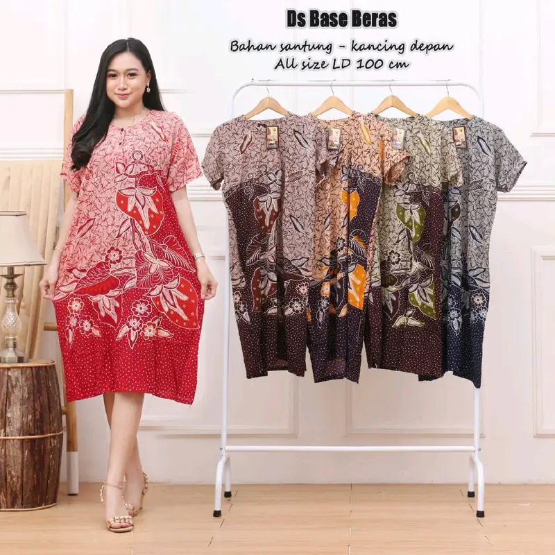 Paket 5pcs daster base standar busui rayon 6