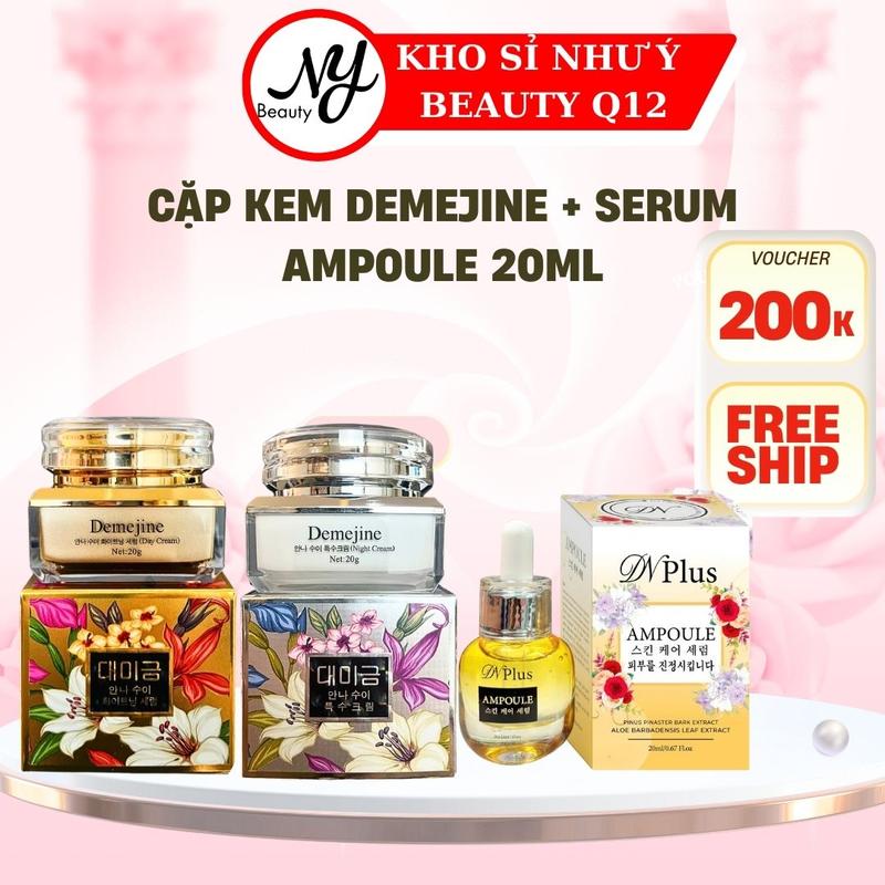 COMBO KEM DEMEJINE & SERUM AMPOULE 20ML DN PLUS CHĂM SÓC DA