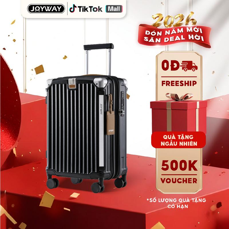  JOYWAY Vali Cao Cấp TR014 - Size 20 24 28 - Khóa Số TSA - Dây Kéo YKK - Có Khay Đựng Nước - Móc Treo Đồ Tiện Lợi - Bảo Hành Phụ Kiện Trọn Đời - Tặng Thẻ Tên - Chính Hãng - Freeship - phiên bản mới 2025 có 2 bọc góc 