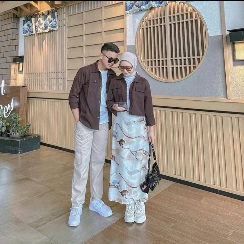 Set Couple Pasangan Dapat 2 PCS Semi Parka Korean Style 2