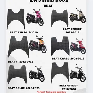 Karpet motor SEMUA BEAT semua varian/type bahan Spon premium ketebalan ± 9-10mm