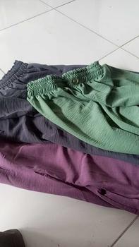Product Review of Isi 3 pcs - Kulot crinkle jumbo bb 85 cocok buat ibu hamil- Celana bumil big size kringkel airflow premium from R**🌺 0