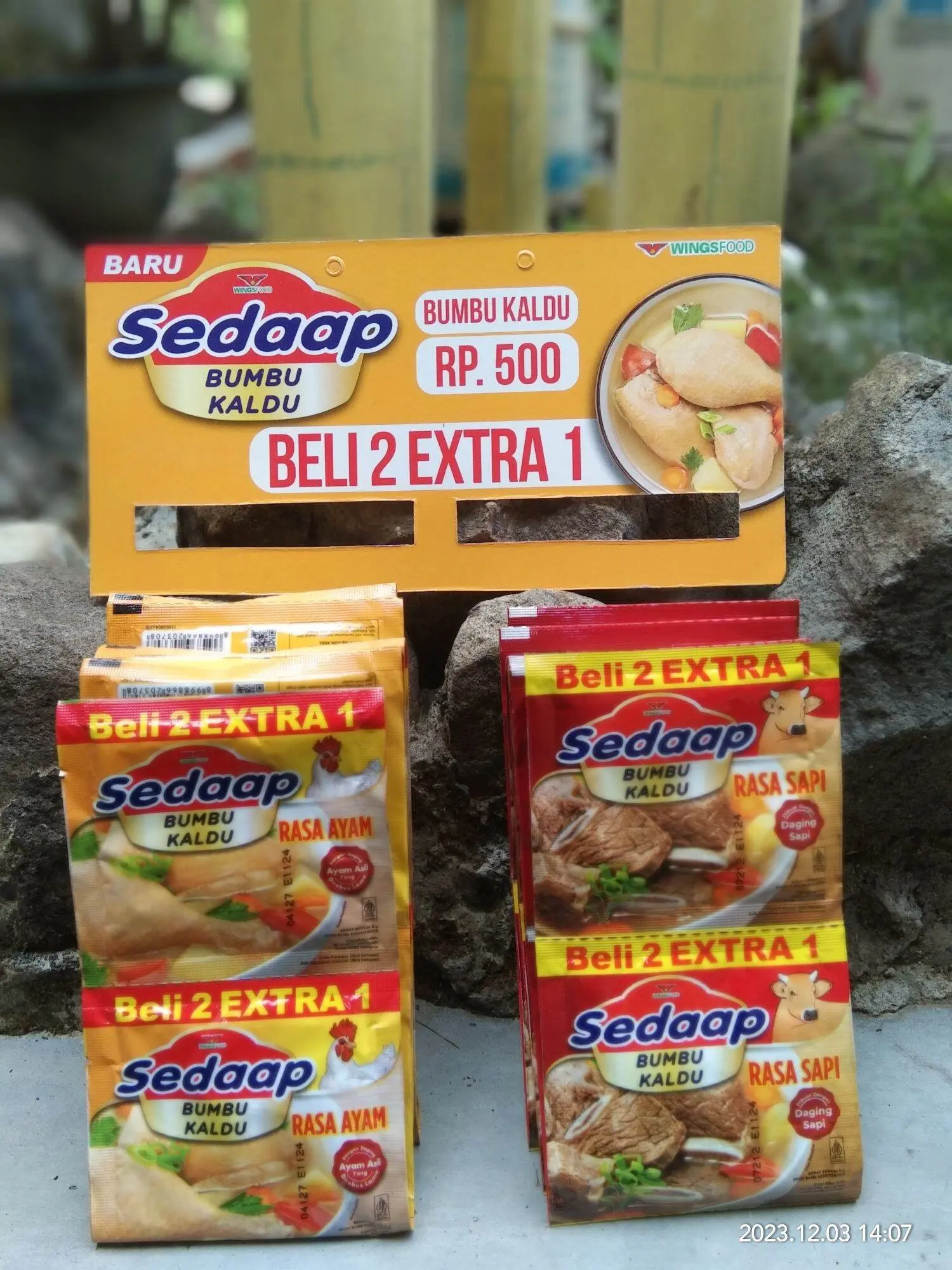 72 SACHET SEDAP BUMBU KALDU 9 GRAM Soup Instan