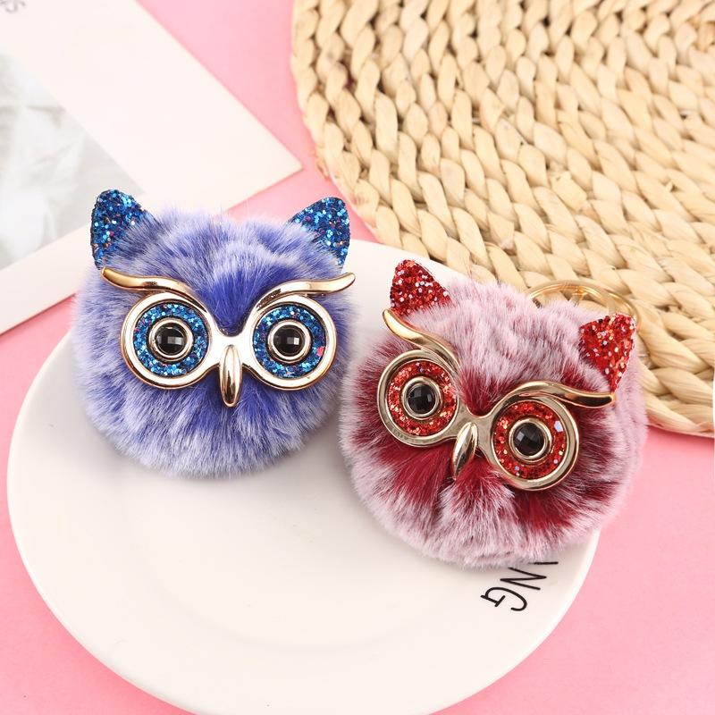 HUMAIRA Gantungan Kunci Pom Pom Bulu Gantungan Tas Lucu - CC032 4
