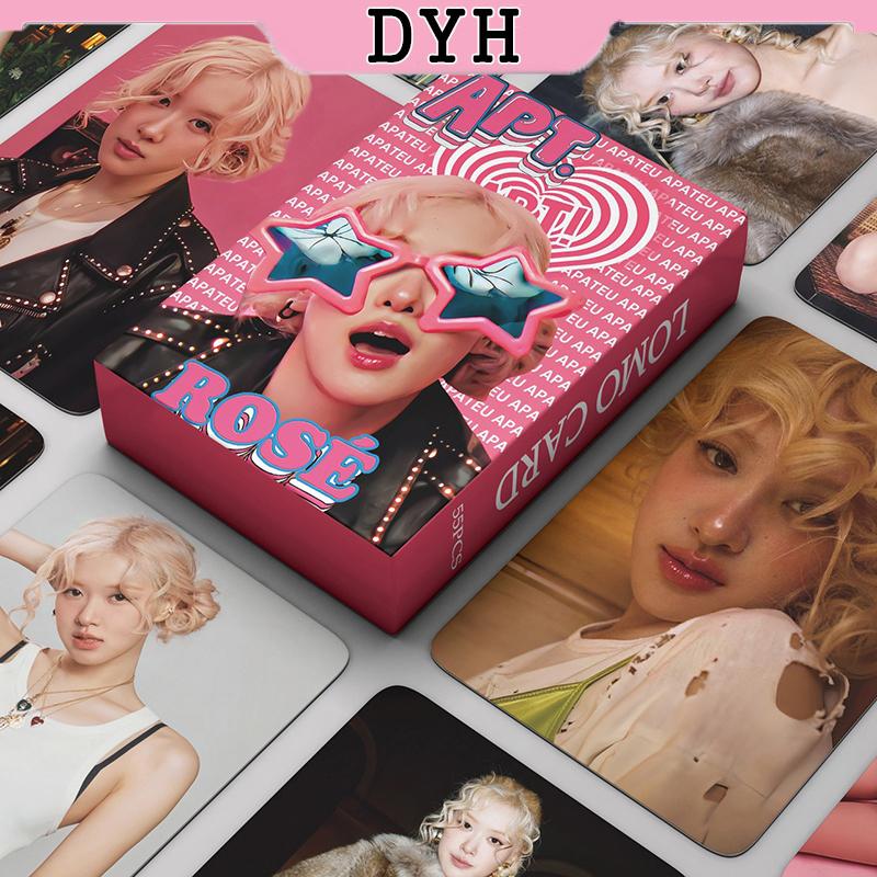 Thẻ Laser BLACKPINK 55 chiếc hộp Thẻ ảnh Album kỷ niệm 7 năm Thẻ KPOP Bưu thiếp cho người hâm mộ KPOP