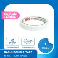 Gambar NACHI Double Tape Dua Sisi 0.5 Inch 12mm, 1 inch 24mm, 2 inch 48mm 10 Yard - Roll - 1/4 Inch dari Raja Lakban Jakarta Kota Administrasi Jakarta Barat 4 Tokopedia