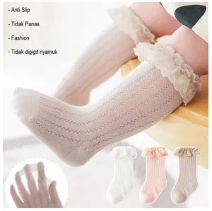 KAOS KAKI BAYI PEREMPUAN ELASTIS/ KAOS KAKI ANAK PANJANG ELASTIS