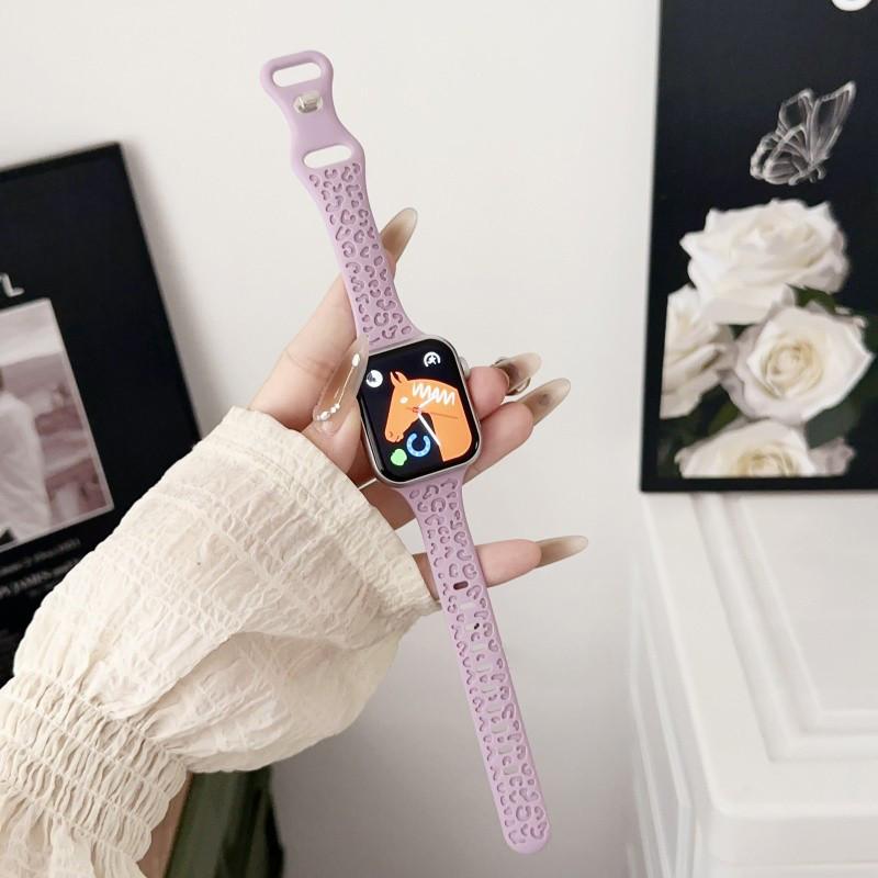 Lucu Slim Strap for Apple Watch Ultra 2 49mm 46mm 45mm 41mm 44mm 40mm 42mm 38mm iwatch Series 10 9 8 7 6 SE/2 5 4 3 2 1 Soft Sport Silicone Rubber Band Belt Accessories Tali Jam Tangan Smartwatch I8 Pro Max I9 T800 Ultra S8 S9 Ultra 8 MAX 9 PRO S20 T500 5