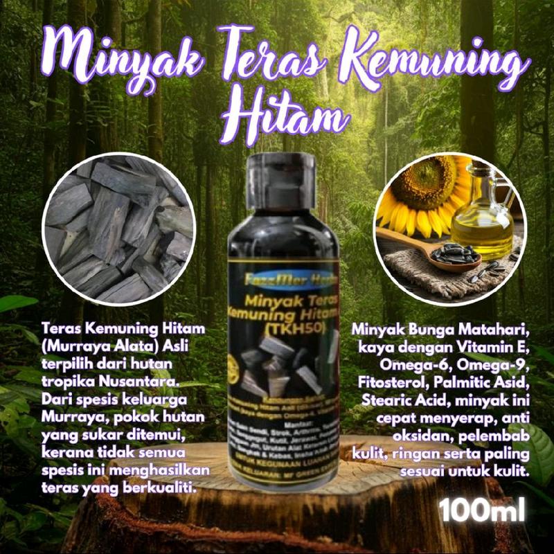 Fazzmer Herbs Minyak Teras Kemuning Hitam (TKH50) 100ml - Herba ...