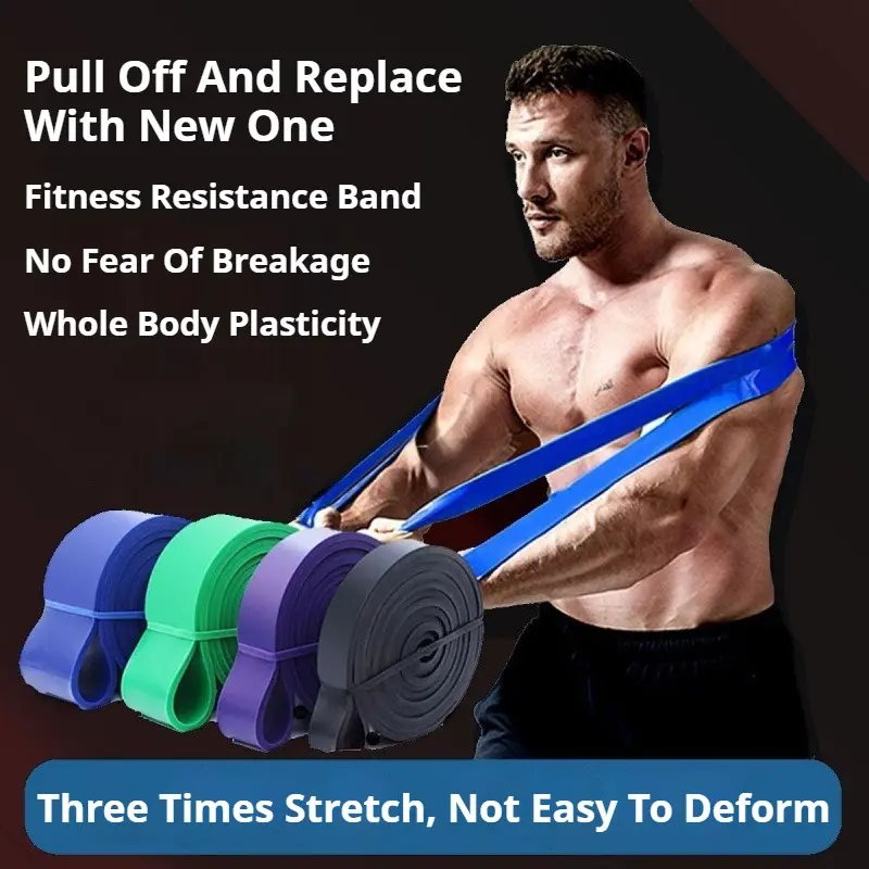 Elastic Band Resistance Band Strength Training Fitness Elastic Rope Men and Women Tension Band Training Shoulder Pull-up Auxiliary Strap