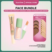 Gambar BUNDLE Luxcrime Instant Cover Hydralight Concealer + Liquid Contour - N00, Hot Cocoa dari luxcrime_id Kota Tangerang 1 Tokopedia