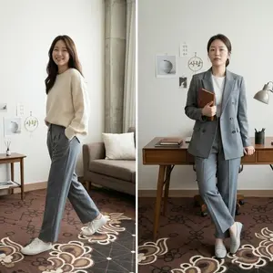 Oro Pants Celana Wanita Panjang Formal Kerja Kantor Kulot Loose Pants Highwaist Anti Kusut Trousers Terbaru Kekinian Bahan SemiwoolWoolpeach Size M L XL