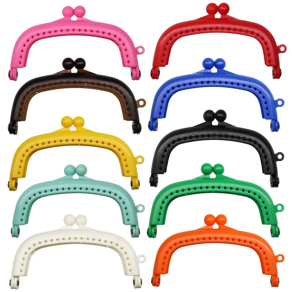 10Pc Wallet Coin Bag Kiss Clasp Lock DIY Craft Arch Metal Purse Frame Making
