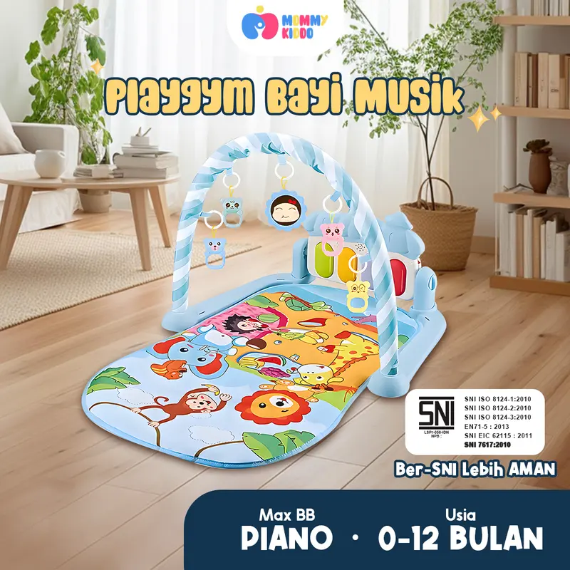Playgym Mainan Bayi Playmate Piano Matras Bayi Kualitas Import (TIDAK DAPAT BATERAI) 0