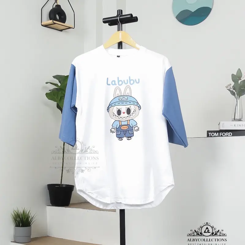 Kaos Wanita Oversize Labubu/Atasan Wanita Labubu 1