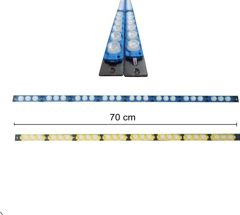 LIGHT BAR strobe raptor 8 channel 10 MODE 12/24VOLT 70 CM lampu truk bus dll 3