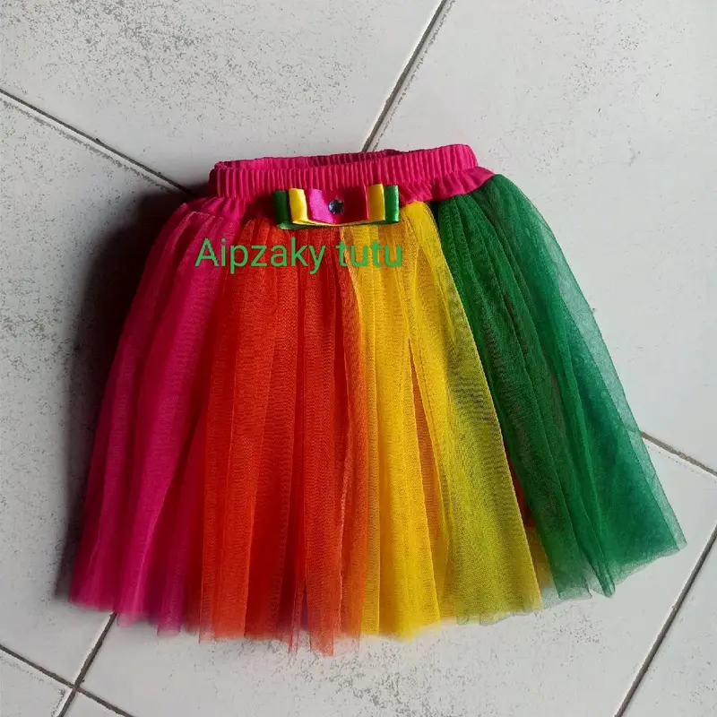 Rok tutu anak RAINBOW  Rok Warna Warni Fashion 1
