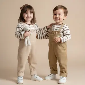 Long overall unisex korean style