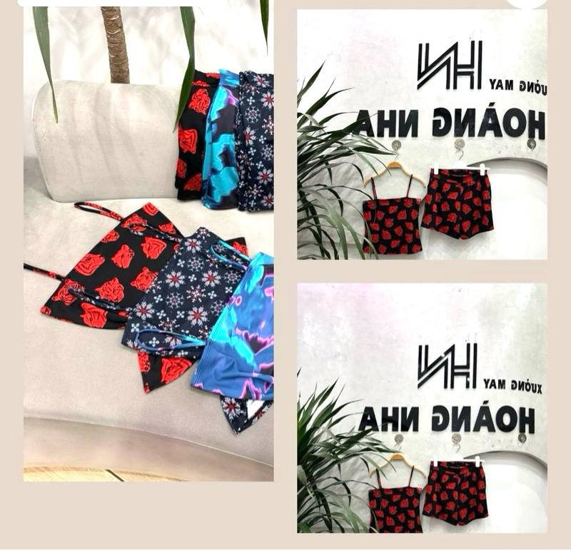 Product Introduction of Combo 3  bộ {ĐỒ NGỦ 2 DÂY } [BỐC MÀU NGẪU NHIÊN ],chất cotton lụa  mềm mại có túi quần free size 40_70kg 8