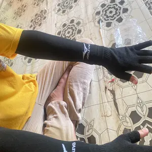 Paket Motoran Hiking Manset Lengan Sarung Tangan dan Masker Buff Baff Hitam Multifungsi Pria Wanita Dewasa