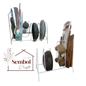 ￼Rak Cobek Dan Ulekan / Tempat Cobek Telenan Pisau / Tatakan Cobek / Ulekan / Telenan / Pisau