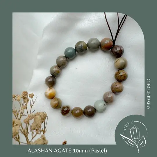 Gelang Alashan Agate Pastel Natural Crystal Bracelet 2