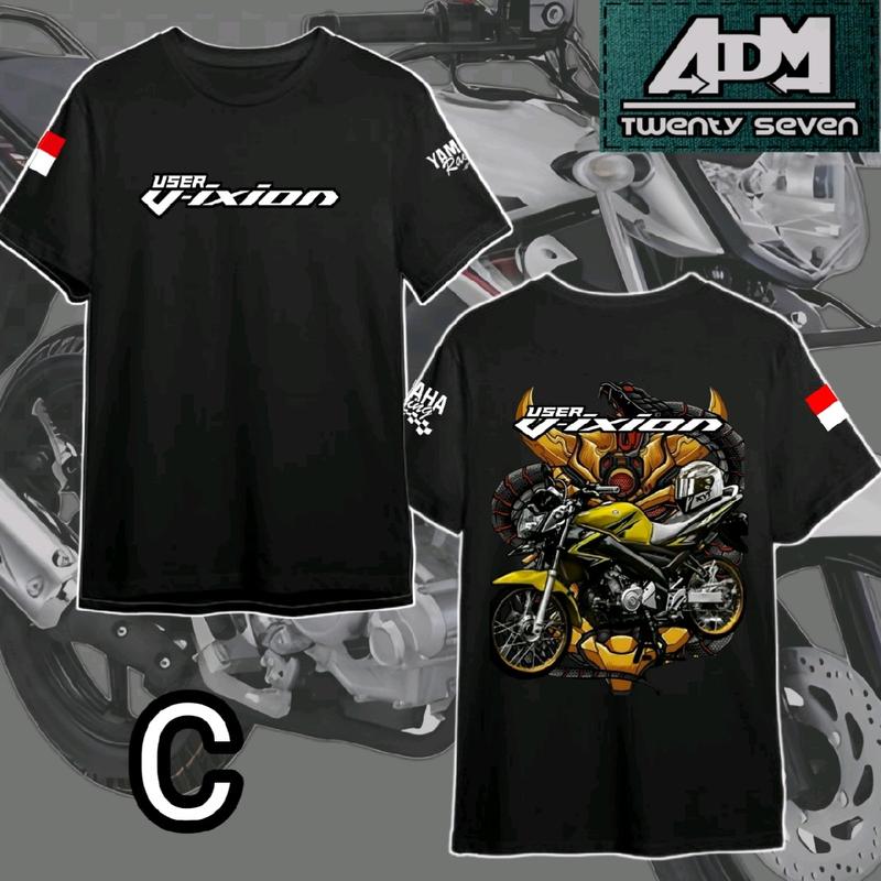 Kaos Yamaha Vixion facelift original Kaos vixion kaos viksen Tshirt Yamaha Vixion Combed Distro Keren Motor 3