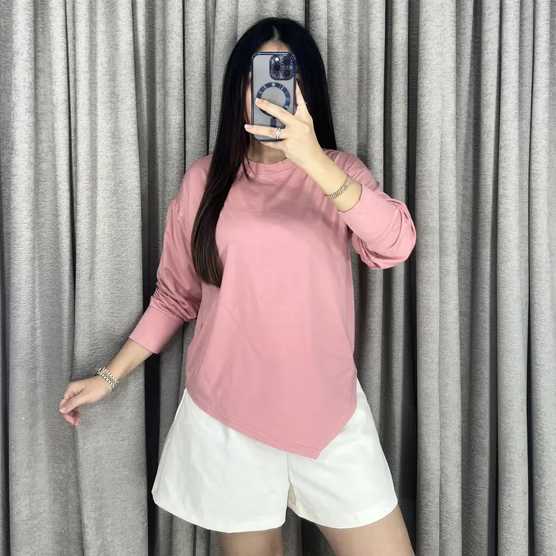 Vivienne Top - Tshirt Wanita Lengan Panjang Asymmetric Top 3