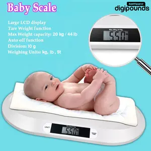 Afsheen MALL- Taffware Digipounds Timbangan Badan Bayi Baby Digital Scales 20kg - 825