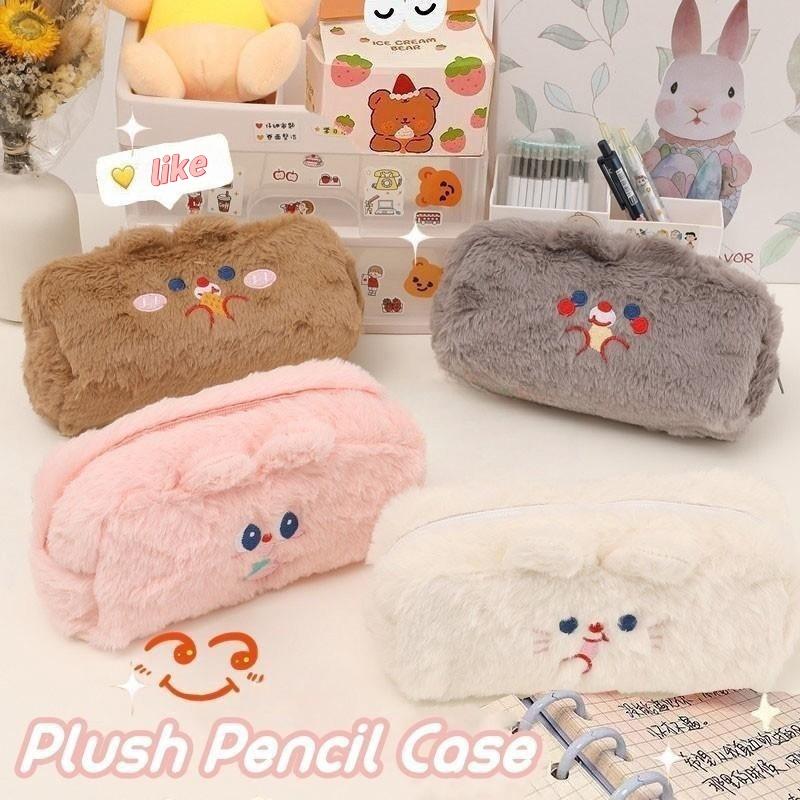  Hộp Đựng Bút Chì Nhồi Bông Thiết Kế Hình Gấu Dễ Thương Túi Văn Phòng Phẩm Đa Chức Năng Thích Hợp Cho Học Sinh Lưu Trữ Văn Phòng Phẩm 