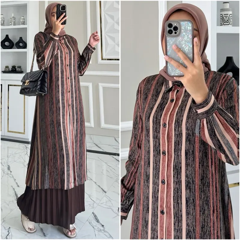 Zalfaoutfit NEVILA SALUR long tunik panjang katun rayon